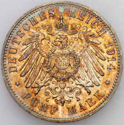 Niemcy, Saksonia, Fryderyk, 5 Marek 1914 - SREBRO