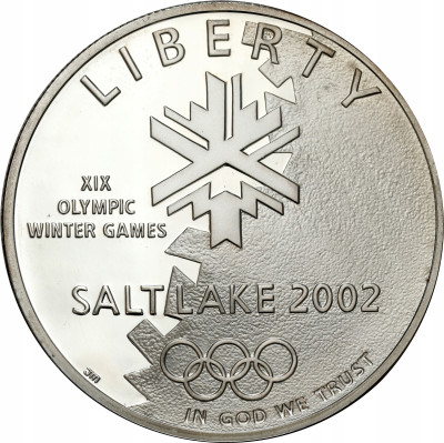 USA, 1 dolar 2002, Salt Lake City 2002, SREBRO