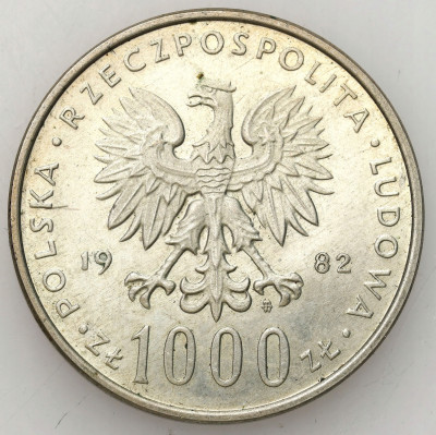 PRL. 1.000 złotych 1982 Jan Paweł II – SREBRO