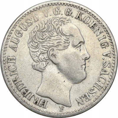 Niemcy, Saksonia. Fryderyk August II. 1/3 talara 1854 F, Drezno