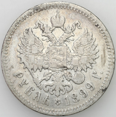 Rosja, Mikołaj II. Rubel 1899 Bruksela