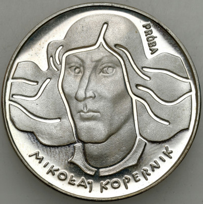 PRL. PRÓBA SREBRO 100 złotych 1973 Kopernik