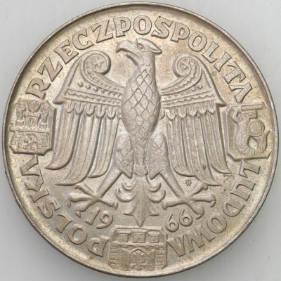 PRL. PRÓBA Ag 100 złotych 1966 Mieszko i Dąbrówka