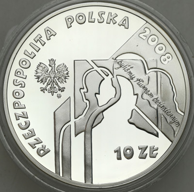 III RP. 10 złotych 2008 Sybiracy - SREBRO