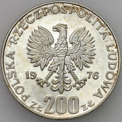 PRL. PRÓBA SREBRO 200 złotych 1976 Montreal 1976