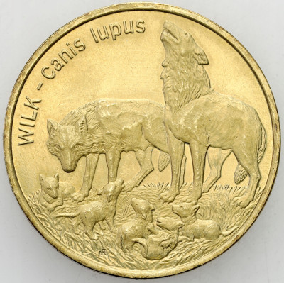 III RP. 2 złote 1999 Wilk – PIĘKNE
