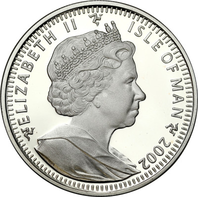 Wyspa Man, 1 crown 2002, Salt Lake City 2002, SREBRO