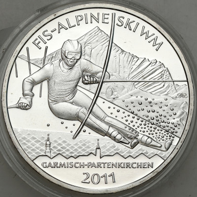 Niemcy. 10 euro 2010 Narciarstwo – SREBRO