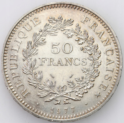 Francja. 50 Franków 1977 Herkules – PIĘKNE