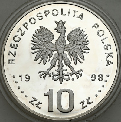 10 złotych 1998 Zygmunt III Waza popiersie- SREBRO