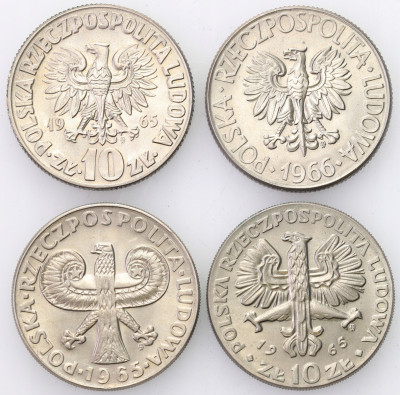 PRL - Duża kolumna, syrenka, Kopernik, Kościuszko zestaw 4 sztuk