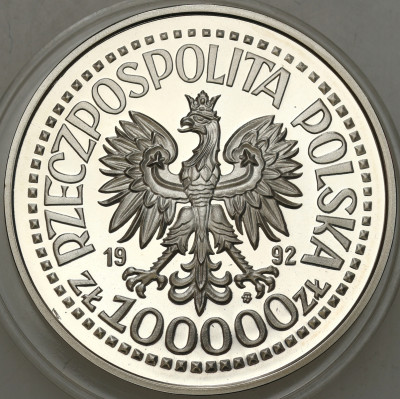 III RP. 100.000 złotych 1992 Korfanty – SREBRO