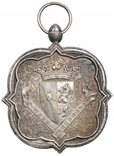 Belgia, Medal nagrobny 1896 - Srebro