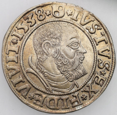Pr. Książęce. A. Hohenzollern Grosz 1538 Królewiec