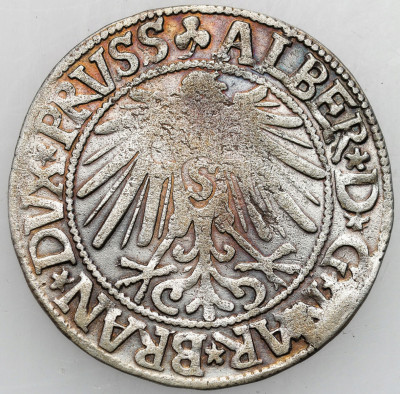 Prusy Książęce A Hohenzollern Grosz 1545 Królewiec