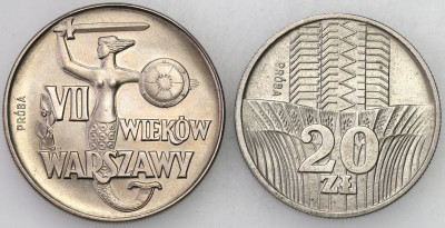 PRL. PRÓBA CuNi 10-20 złotych 1965-1973 – 2 szt