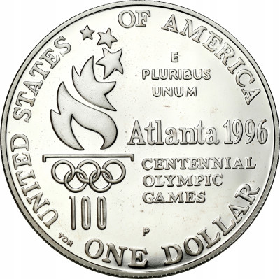 USA, 1 Dolar 1996, Atlanta 1996, Wioślarstwo, SREBRO