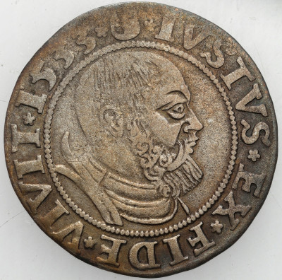 Śląsk Księstwo Legnicko-Brzesko-Wołowskie. Fryderyk II. Grosz 1545, Legnica