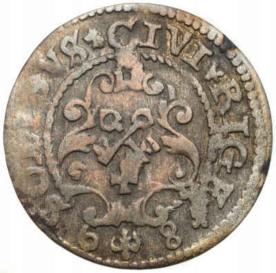 Zygmunt III Waza. Szeląg 1589, Ryga – RZADSZY