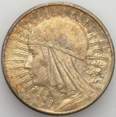 II RP. 10 złotych 1932 bez znaku – ŁADNE