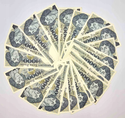 PRL. 1000 złotych 1982 Kopernik – 21 sztuk