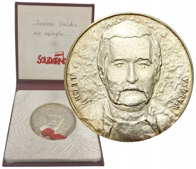 Polska medal Lech Wałęsa – SREBRO