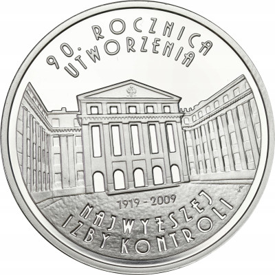 III RP. 10 złotych 2009 NIK - SREBRO