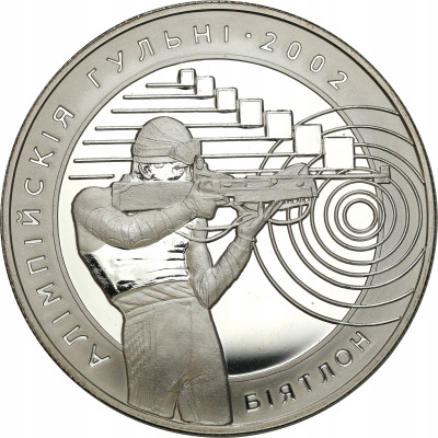 Białoruś 20 Rubli 2001, Salt Lake City 2002 – Biathlon, SREBRO