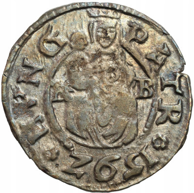 Węgry, Rudolf II. Denar 1572 KB, Kremnica