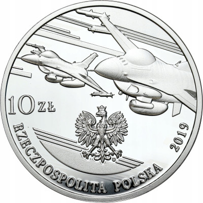 10 złotych 2019 polskie lotnictwo wojskowe