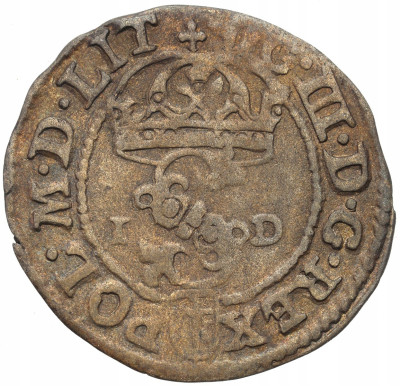 Zygmunt III Waza. Szeląg 1588, Olkusz - znak Półruszt