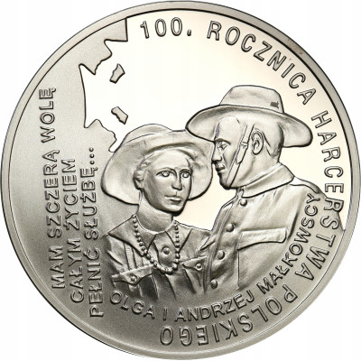 10 zł 2010 Rocznica Harcerstwa Polskiego SREBRO