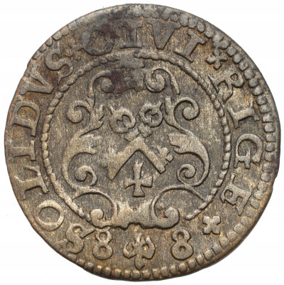 Zygmunt III Waza. Szeląg 1588, Ryga – RZADKI