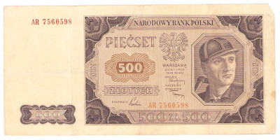 500 złotych 1948 seria AR