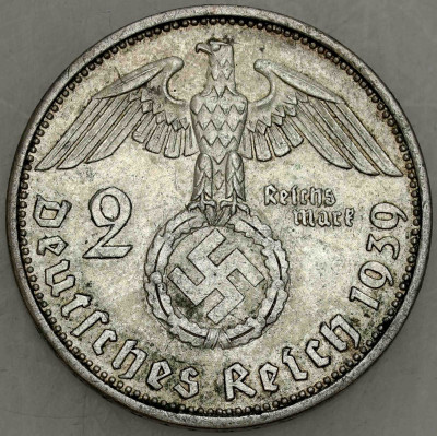Niemcy, III Rzesza. 2 Marki 1939 A, Berlin - SREBRO