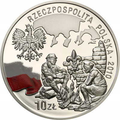 10 zł 2010 Rocznica Harcerstwa Polskiego SREBRO