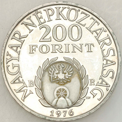 Węgry. 200 forintów 1976 – SREBRO