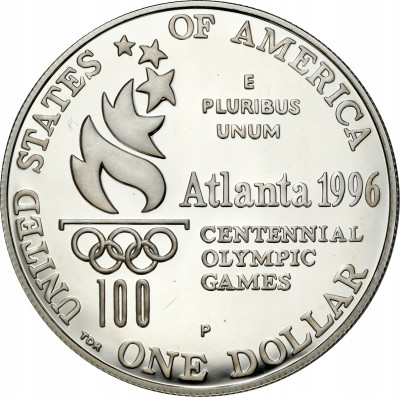 USA, 1 Dolar 1996 Atlanta 1996, Tenis, SREBRO