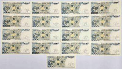 PRL. 1000 złotych 1982 Kopernik – 17 sztuk