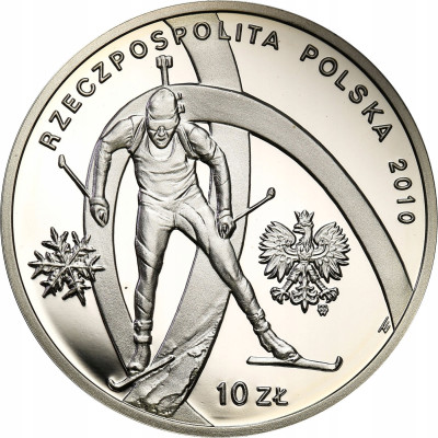III. 10 złotych 2010 Reprezentacja Vancouver- SREBRO