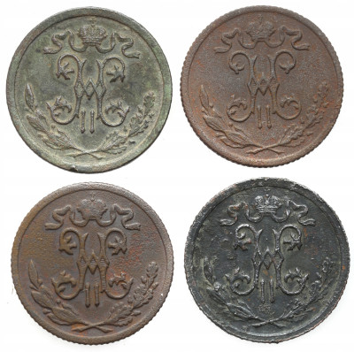 Rosja, Mikołaj II. 1/2 kopiejki 1899-1913 – 4 szt
