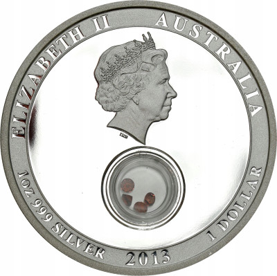 Australia. 1 dolar 2013 Skarby świata, Granat – UNCJA SREBRA