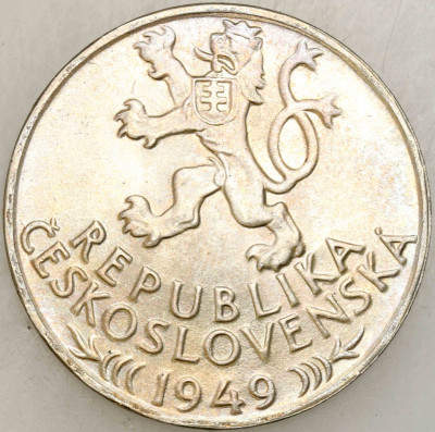Czechosłowacja. 100 koron 1949 Srebro PIĘKNE