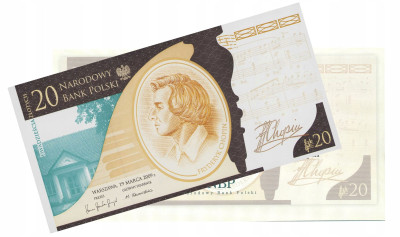 20 złotych 2009 Fryderyk Chopin – UNC