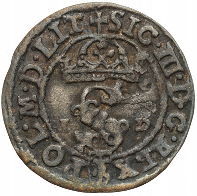 Zygmunt III Waza. Szeląg 1588, Olkusz - znak Półruszt