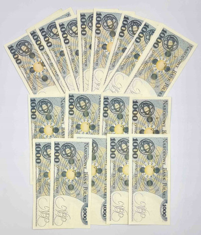 PRL. 1000 złotych 1982 Kopernik – 19 sztuk