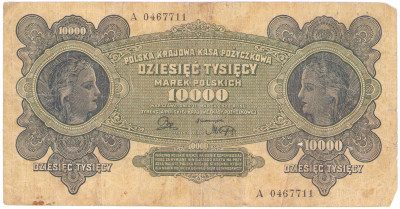10.000 marek polskich 1922 seria A