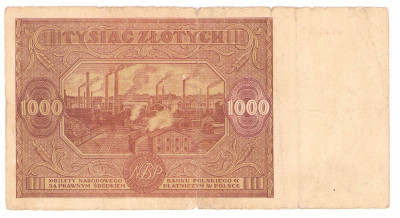 1000 złotych 1946 seria S - RZADKI