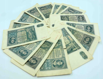 500 złotych 1941 RÓŻNE SERIE – 17 szt