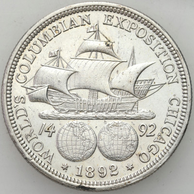 USA. 1/2 dolara 1892 Kolumbia Columbian Exposition - SREBRO